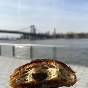 a view of the brooklyn bridge