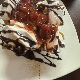 Deep fried ice cream