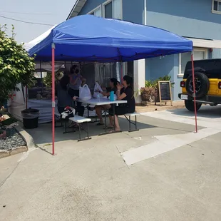 Outdoor seating fit for a queen and her posse