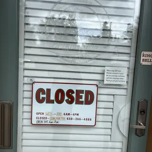 Hours on Yelp were wrong