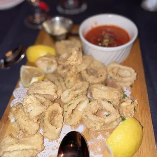 Fried Calamari Flavorful and the best sauce ever!