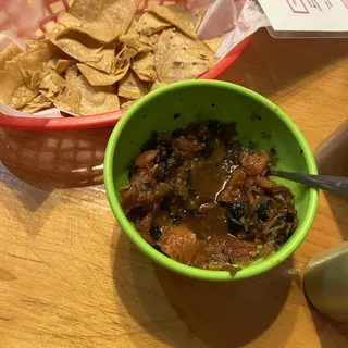 Chips and Salsa Molcajete