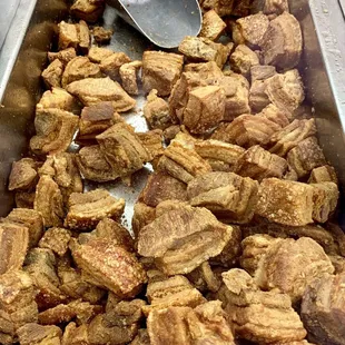 a pan full of meat