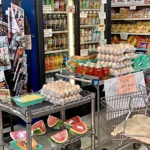 a cart full of eggs