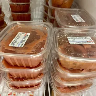 a fridge full of food