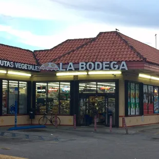 the front of the store