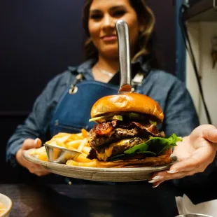 Japanese Wagyu and USDA Prime Beef Smash-Burger