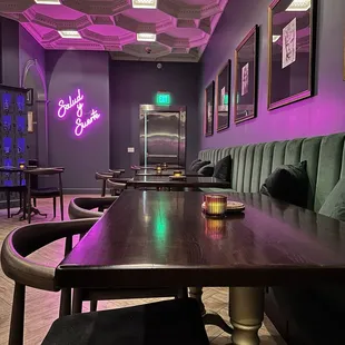 Interior decor and entrance to the speakeasy