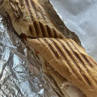 #45. Southwestern Sub, Turkey, Bacon, Jalapeno Peppers, Colored Peppers, Tomato, Onion, Hot Sauce, Cajun Mayo, Jack Cheese