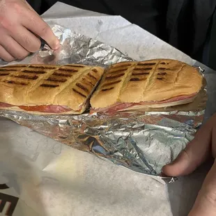 44. Italian, Salami, Pepperoni, Ham, Olives, Provolone, Tomato, Banana Peppers, Onion, Italian Dressing