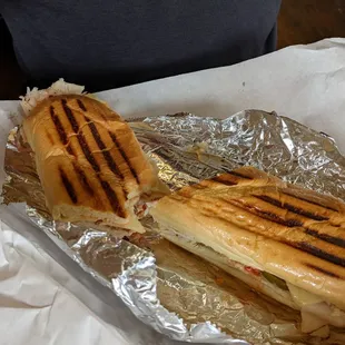 The 45 - turkey.    This is a regular size sandwich!  It's a monster and definitely shareable.