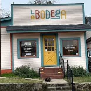 the front of a restaurant