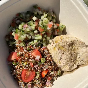 a salad in a container