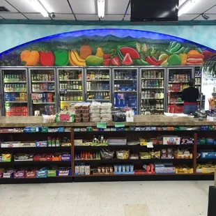 Register stand in the front of the store