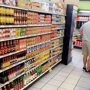 a man in a grocery store