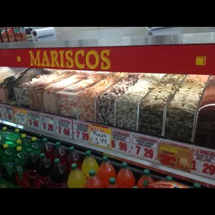 a variety of food items