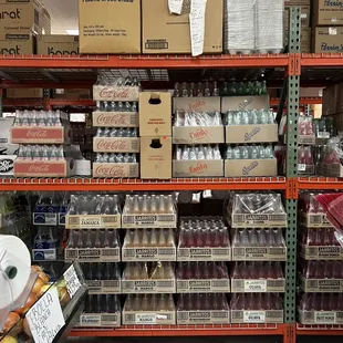 Cases of soft drink