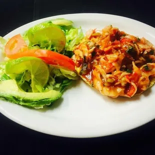 Tostada de Ceviche so so good.