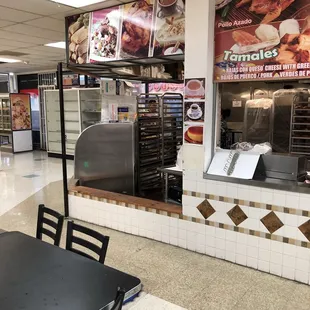 the interior of the restaurant