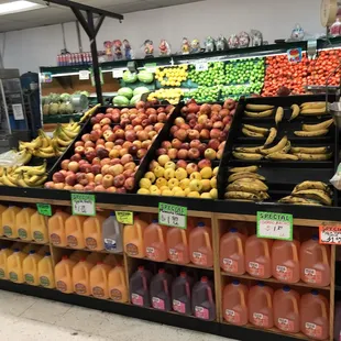 a produce section