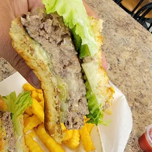 Stuffed Brie Burger