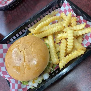 Cheeseburger and Fries