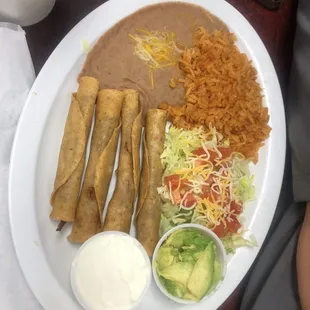 Beef flautas