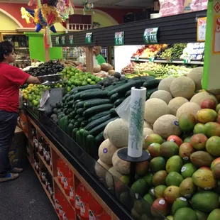 a woman shopping in a grocery store