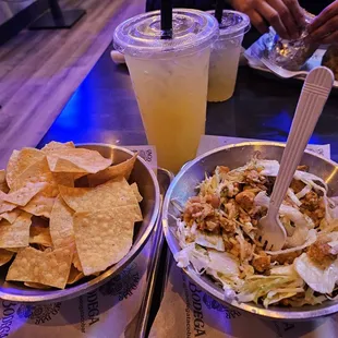 Chicken bow and chips