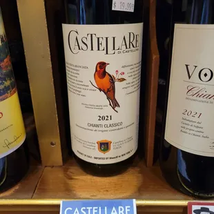 Castellare di Castellina changes the bird on every wine every year. This is a very good wine for a stellar vintage. $30