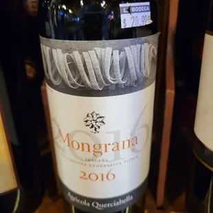 An older but excellent vintage, well-worth the price $21.