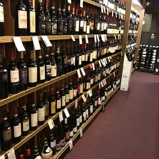 Floor to ceiling pretty bottles