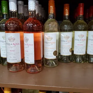 a variety of wines