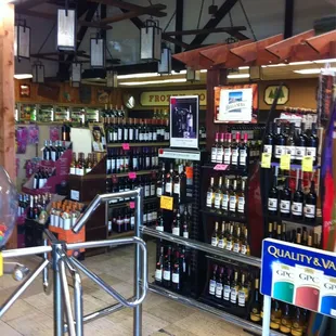 a wine store