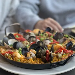 paella, food