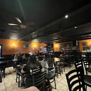 people sitting at tables