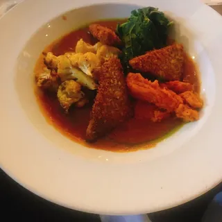 Vegan Crispy Tempeh Korma Curry