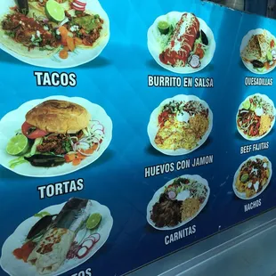 menus and prices