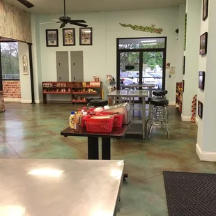 the inside of a coffee shop