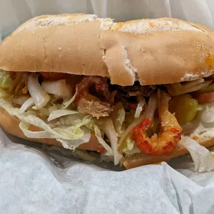 Crawfish po-boy