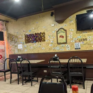 Inside the restaurant