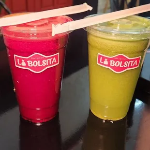 Betabel(beets) juice and Green juice