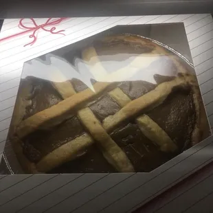 Chocolate custard pie