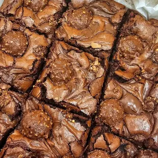 Nutella-Ferrero brownie