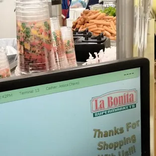 Having my VAMPIRE drink made!