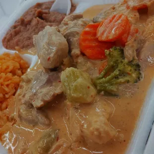 Chicken cream plate! Beautifully and carefully made!