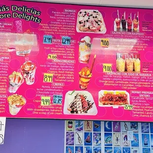 pizza, menu