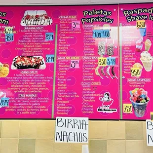 menu, pizza