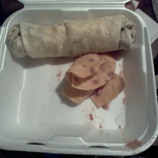 Went to La Bonita for dinner tonight. It's bad enough that they raised their prices by $1, but now you get less food.