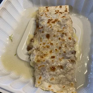 Carnitas quesadilla- lake of grease at the bottom